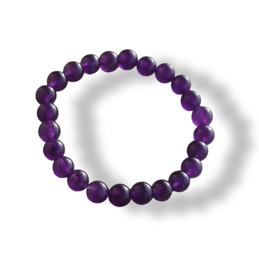Lavender Amethyst Beaded Bracelet